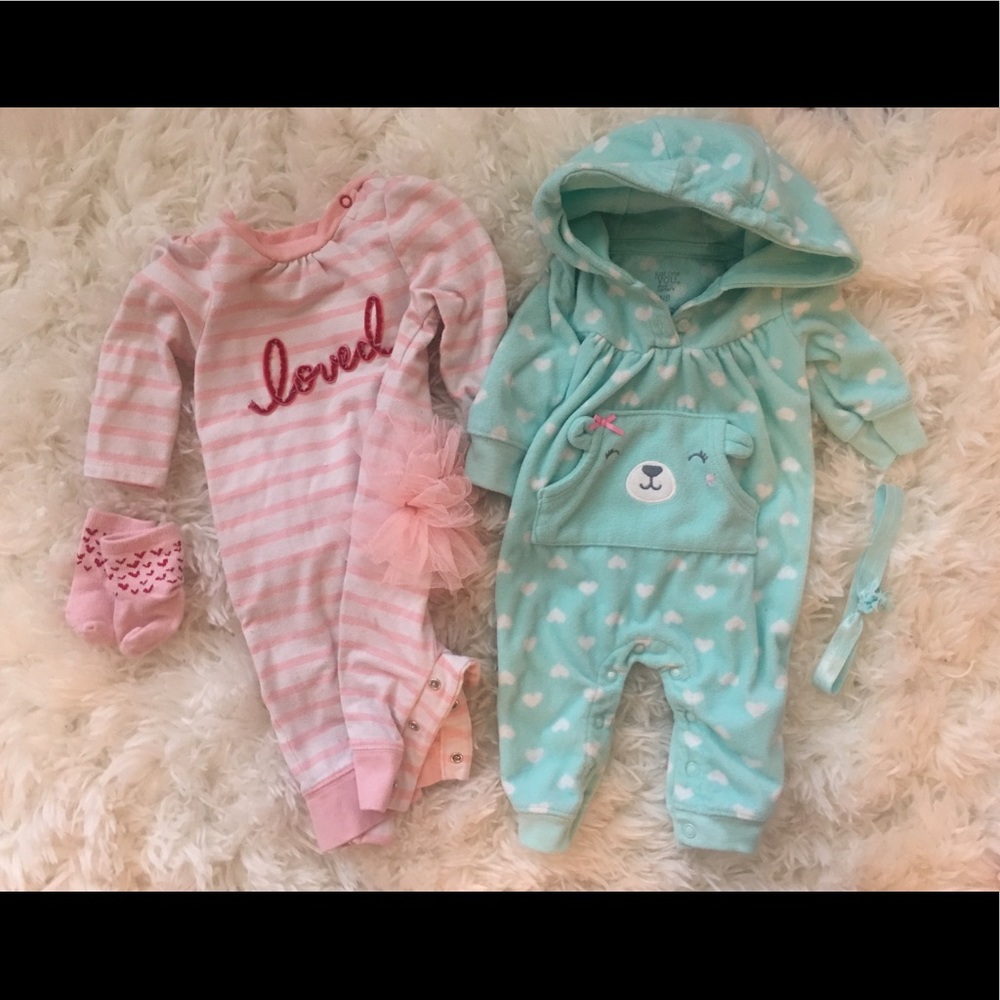 2 Footless Pajamas/Outfits